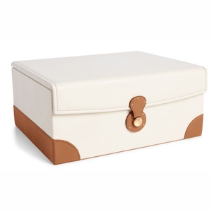 Boîte de rangement de bureau en cuir véritable, plateau organisateur minimaliste, organiseur de bureau de luxe pour la maison, boîte en cuir en gros - Product Image 6