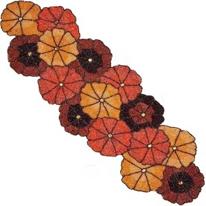 Chemin de table élégant en perles de rocaille pour la décoration de table à manger, idéal pour la maison et les cadeaux artisanaux - Product Image 6