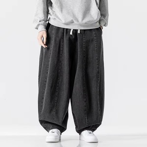 <b>Men</b> Harajuku Wide-leg <b>Jeans</b> <b>Men</b> Oversized Fashion Loose Cargo Denim Pants Male High Street Baggy <b>Jeans</b> Solid Color Casual - Product Image 5