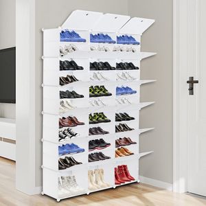 Scarpiera Portatile a 12 Livelli per 72 Paia, Organizzatore a Torre con 36 Scomparti, Mobile Contenitore Espandibile per Tacchi, Stivali e Ciabatte - Product Image 1