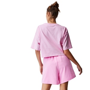 เสื้อยืดเอวลอยตามสั่งของผู้หญิงเสื้อยืดแขนสั้น100% ระบายอากาศแห้งเร็วสไตล์ลำลองสำหรับฤดูร้อน - Product Image 4