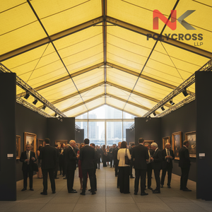 Bâche d'exposition traditionnelle résistante aux UV pour stands de foire commerciale, bâche d'exposition sur mesure - Product Image 5