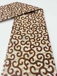 Tissu nigérian en coton imprimé à la cire authentique pour les femmes Designs uniques de qualité supérieure Motifs vibrants populaires en Libye - Product Image 6