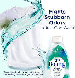 Downy Rinse Eliminador de Olores para Ropa, Aroma a Algodón Fresco, 48 fl oz, Suavizante de Telas y Eliminador de Olores para Lavandería, Combate los Olores - Product Image 3
