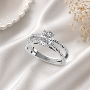 Anillo de Diamante de Corte Ovalado Cultivado en Laboratorio de Estilo Moderno, Plata 925, Anillos de Oro de 9kt, 14kt, 18kt para Joyería Femenina, Anillos de Compromiso - Product Image 1
