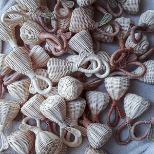 Juguete de Mimbre para Niños en Oferta, Sonajero de Mimbre Hecho a Mano, Campana Decorativa Navideña, Proveedor de Vietnam - Product Image 5