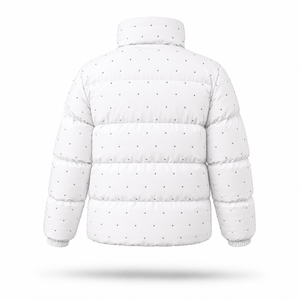 Custom Men White Puffer Jacket <b>Winter</b> <b>Quilted</b> Bubble Coat Lightweight Warm Insulated Zip Up Jacket OEM ODM Wholesale Manufacture - Product Image 3