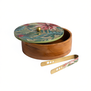 Premium Handcrafted Wooden Roti Box Spice Organizer Chapati Container Bohemian Modern Design Freshness Bread <b>Storage</b> - Product Image 2