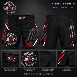 Shorts de combat MMA sublimés élastiques de qualité supérieure, shorts de boxe, créez vos propres shorts de grappling BJJ - Product Image 1