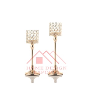 Pièce maîtresse bougeoir pour la maison hôtels et restaurants 2024 dernier décor à la maison mariage Table cristal attachement - Product Image 1