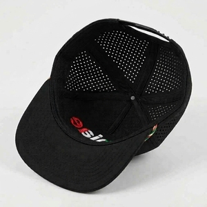 Casquette Snapback de Golf Personnalisée à 7 Panneaux, Visière Plate, Perforations Découpées au Laser, Sport, Voyage, Extérieur, Unisexe, OEM, ODM, Faible MOQ, Marque Privée - Product Image 5