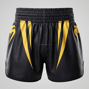 Wholesale Breathable Sublimated Kickboxing <b>Trunks</b> Custom Logo <b>Men</b> Fitness Training Muay Thai Shorts - Product Image 2