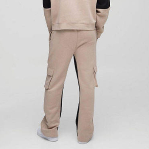 กางเกงวอร์มทรงตรงมีเชือกรูดสำหรับผู้ชายกางเกงลายทางกางเกงและกางเกงขายาวสำหรับใส่วิ่งสินค้ามาใหม่ - Product Image 2