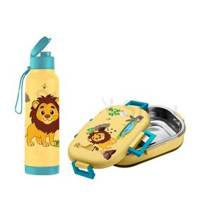 Ensemble de 6 boîtes à lunch scolaires pour enfants en acier inoxydable Boîtes à lunch en forme de récipient alimentaire pour écoliers - Product Image 1