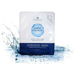 TERESIA มิเนอรัล อินเทนซีฟ ชีท มาส์ก คอลลาเจน สาหร่ายทะเล บำรุงผิวให้กระจ่างใส บำรุงผิวให้ชุ่มชื้น ต่อต้านริ้วรอย คิวปรา - Product Image 1