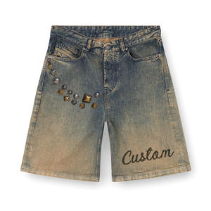 Shorts Bermuda de Mezclilla para Mujer, Shorts de Mezclilla de Peso Medio, Shorts Casuales de Estilo Urbano, Stock Disponible de Fábrica OEM - Product Image 3