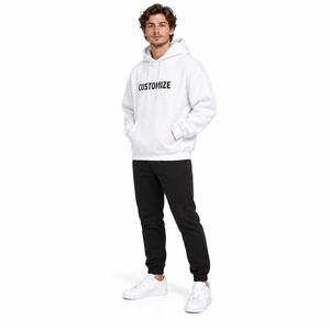 Sudadera con capucha de algodón premium para hombre, forrada con suave tejido polar, para uso casual al aire libre, nueva colección. - Product Image 3