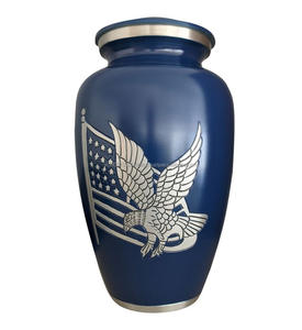 Meilleures ventes en gros Urnes funéraires pour adultes Style américain Personnalisable Urne funéraire en aluminium pour cendres humaines Fournitures funéraires - Product Image 5