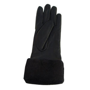 <b>Ladies</b> Four Seasons Keeping Warm Genuine <b>Leather</b> Wrist-Length <b>Gloves</b> Latest Fine Fashion Party Dress for Outdoor Scenes Plain - Product Image 5