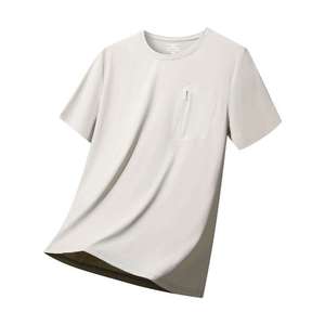 เสื้อยืดแขนยาววินเทจผู้ชาย ผ้าฝ้ายถักคุณภาพสูง สีตามสั่ง มีกระเป๋าซิป ระบายอากาศได้ดี เป็นมิตรกับสิ่งแวดล้อม ทรงหลวม - Product Image 6