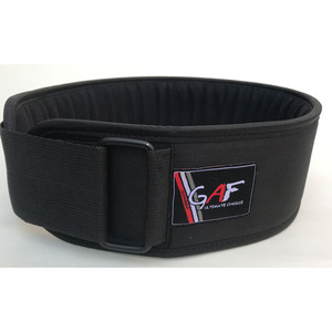 Cinturón de Levantamiento de Pesas de Neopreno GAF de Alta Resistencia, Cierre de Gancho y Bucle Antideslizante, Ideal para Sentadillas, Peso Muerto y Thrusters, Unisex, 6 Pulgadas - Product Image 2