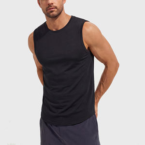 Camiseta Deportiva Personalizada con Logotipo y Talla para Hombre, Chaleco de Gimnasio de Secado Rápido, Ligero, Transpirable, para Ejercicio y Running, Sin Mangas - Product Image 2