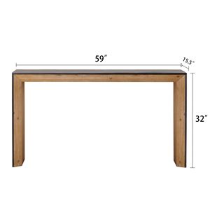 Modern Narrow <b>Console</b> <b>Table</b> in <b>Black</b> & Natural Wood Easy Assembly Multi-Color Small Entryway & Couch <b>Table</b> - Product Image 5
