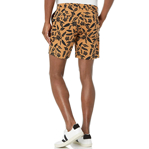 Pantalones Cortos Bermuda para Hombre con Estampado Floral, Cintura Media, Cierre de Botones, Estilo Casual con Bolsillos, Tela de Poliéster Transpirable, Logotipo Frontal - Product Image 5
