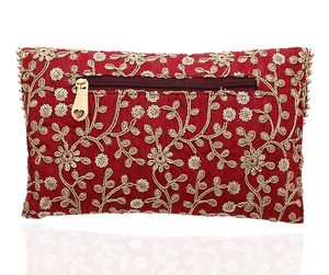 กระเป๋าคลัทช์ปักลายชาติพันธุ์ ราคาประหยัด ทำมือ ดีไซน์เนอร์ สำหรับผู้หญิง งานแต่งงาน งานปาร์ตี้ และงานเทศกาล - Product Image 2