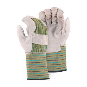 Nouveaux gants de travail en cuir de vachette de qualité supérieure, à rayures courtes, avec manchette de sécurité et paume renforcée, pour une protection optimale des mains, OEM - Product Image 5