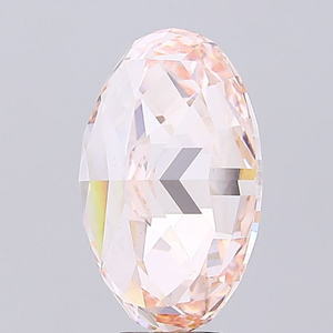 Diamant ovale élégant de couleur rose intense, cultivé en laboratoire, certifié IGI, pureté VS1, taille excellente, diamant CVD non monté pour la création de bijoux. - Product Image 3