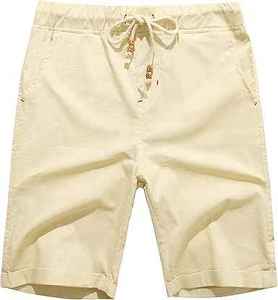 กางเกงขาสั้นผ้าฝ้ายระบายอากาศคุณภาพสูงสำหรับผู้ชาย น้ำหนักเบา สำหรับฤดูร้อน แห้งเร็ว มีกระเป๋าพิมพ์ลาย สวมใส่สบาย - Product Image 4