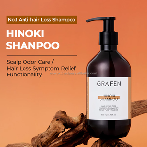 Shampoo Volumizzante Vegano Anti-Caduta GRAFEN Hinoki Coreano pH 5.5 Delicato Pulizia Profonda per Cuoio Capelluto Grasso e Sensibile Biologico al Cipresso - Product Image 1
