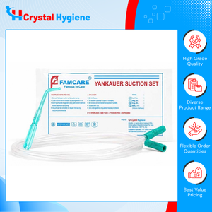 Ensemble de poignées d'aspiration Yankauer à pointe couronne Star-Lumen non pliables, qualité standard, pour usage hospitalier général - Product Image 6