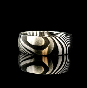 Anillos de Damasco Elegantes para Uso Diario, Acabado de Lujo, Anillos de Damasco Personalizados, Anillos de Damasco Hechos a Mano con Textura Única - Product Image 6