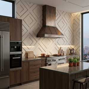 Square Modern Matte <b>Wall</b> Tiles Geometric Pattern Interior and Exterior Use Living Room MCM Cladding Tile - Product Image 4