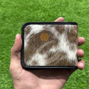 Luxury Real Cowhide Hair <b>Wallet</b> Mens Minimal Card Holder Handmade <b>Compact</b> Premium Leather Construction - Product Image 6