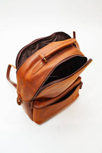 Mochila de Cuero Genuino con Logotipo Personalizado para Hombre, Bolso para Portátil de Cuero Real Vintage, Impermeable, Mochila de Viaje al por Mayor LBK-0121 - Product Image 6