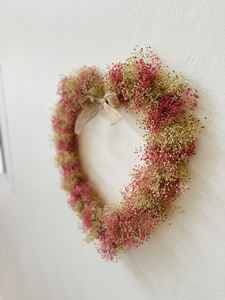Guirnalda de Gypsophila Tailandesa Seca Natural en Forma de Corazón, Guirnalda de San Valentín, Decoración Floral - Product Image 5