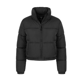 High Quality Women <b>Cropped</b> <b>Puffer</b> <b>Jacket</b> With Fashionable Quilted Texture Layer For Casual Wear And Seasonal Collections - Product Image 1