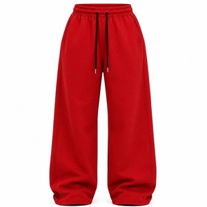 <b>Women</b> <b>Straight</b> <b>Leg</b> Fleece <b>Jogger</b> Pants Oversized Loose Fit Sweatpants Elastic Drawstring Waist Casual Streetwear Winter 100% - Product Image 1