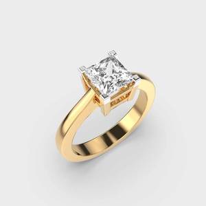 Anillo de Lujo con Diamante Moissanita, Plata 925, Anillo de Compromiso con Engaste de Canal, Certificado IGI, Anillo Chapado en Oro/Plata para Mujer - Product Image 3