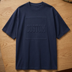 เสื้อยืดคอกลมแขนสั้นผู้ชายผ้าฝ้าย 100% พิมพ์ลายคุณภาพสูง - Product Image 3