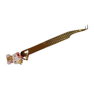 Pinzas Curvas de Acero Inoxidable Denticity Hello Kitty con Agarre, 12 cm, Certificación CE, Dispositivo Médico Clase I para Trasplante Capilar - Product Image 1