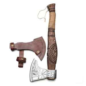 Hache de camping et de chasse en acier à haute teneur en carbone, personnalisable, avec manche en bois/acier, pour l'extérieur, fabrication OEM/ODM en gros - Product Image 2