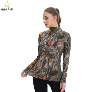 Sudadera con Capucha de Camuflaje UPF 50+ para Mujer con Protección para el Cuello, Transpirable, de Alto Rendimiento, Manga Larga, para Pesca - Product Image 6