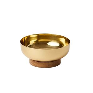 Cuenco para servir plato superventas, decoración de cena para OCASIÓN DE BODA, cuenco de lujo de oro alto de latón, cuencos de frutas decorativos para mesa - Product Image 3