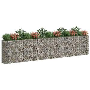 Grand lit de jardin surélevé en gabion en fer galvanisé durable, fournitures de jardinage - Product Image 3