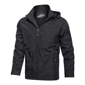 Chaqueta de exterior impermeable para las cuatro estaciones para hombre con cierre de cremallera de una sola capa a prueba de viento y transpirable para primavera y otoño - Product Image 1