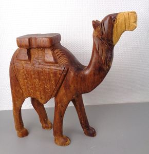 Wooden Camel <b>Table</b> Centerpiece Handmade Rustic Decorative Sculpture for Tabletop Home and Event Decor - Product Image 6